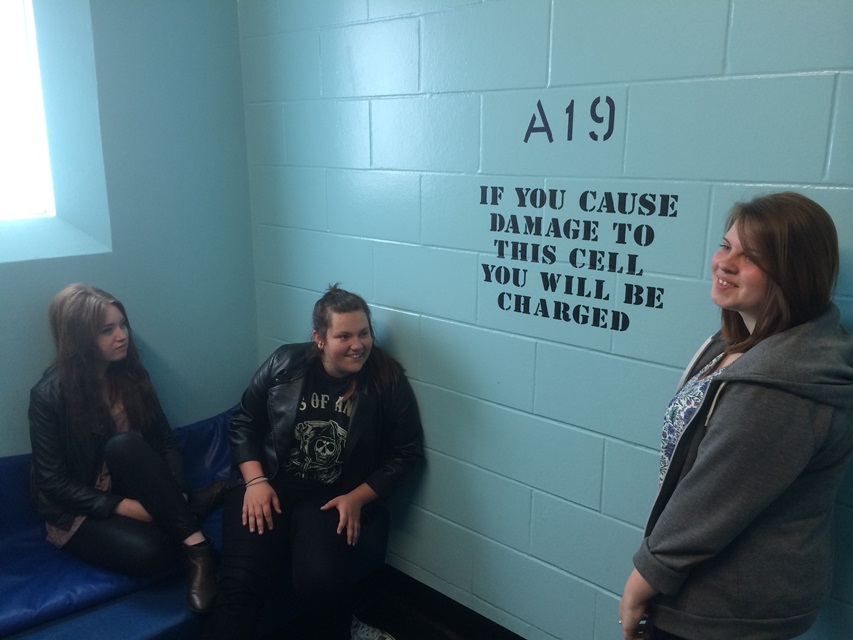 Students visit the Bridewell custody suite