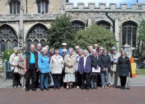 Sleaford group with members of RAFA on a visit to the Mayor's parlour in Huntingdon