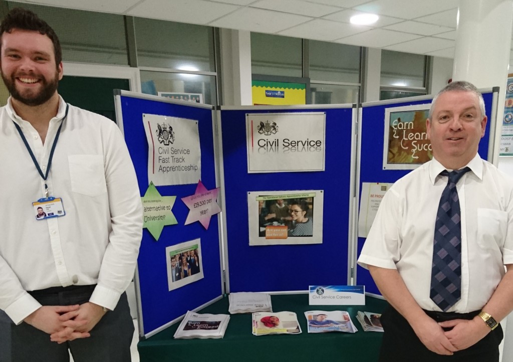 L-R - Daniel Lee (Civil Service Apprentice and Chris Flynn (HM Revenue and Customs)