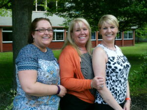 Marie, Gina and Diane, three of the members of Team Quattro