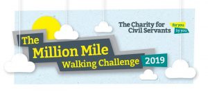 Charity for civil servants 2019 walking challenge banner