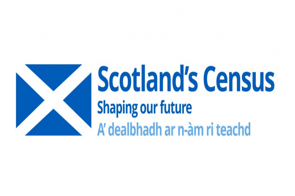 advertising Scotland's 2021 census in english and gaelic