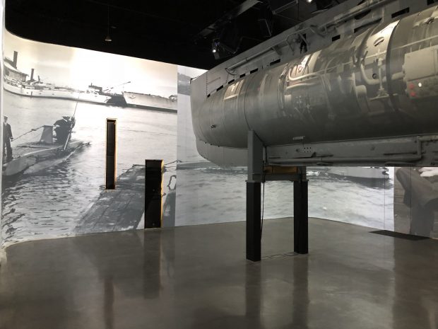 submarine from cold war in scottish submarine centre Helensburgh 