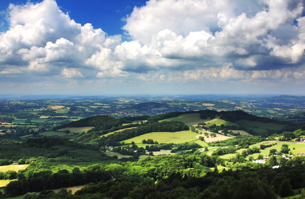 View across the Malvern Hills