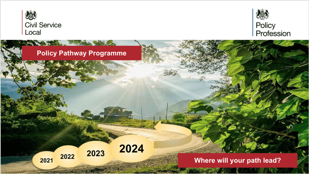 pathway image with the words policy pathway programme