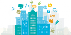 City buildings and offices